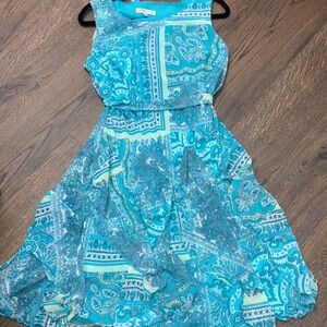 Robbie Bee Tier Ruffled Dress     Size 12